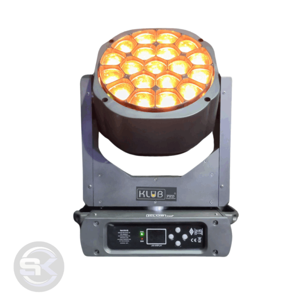 Moving Head Bee Eye 19x15W Zoom Pixel case duplo