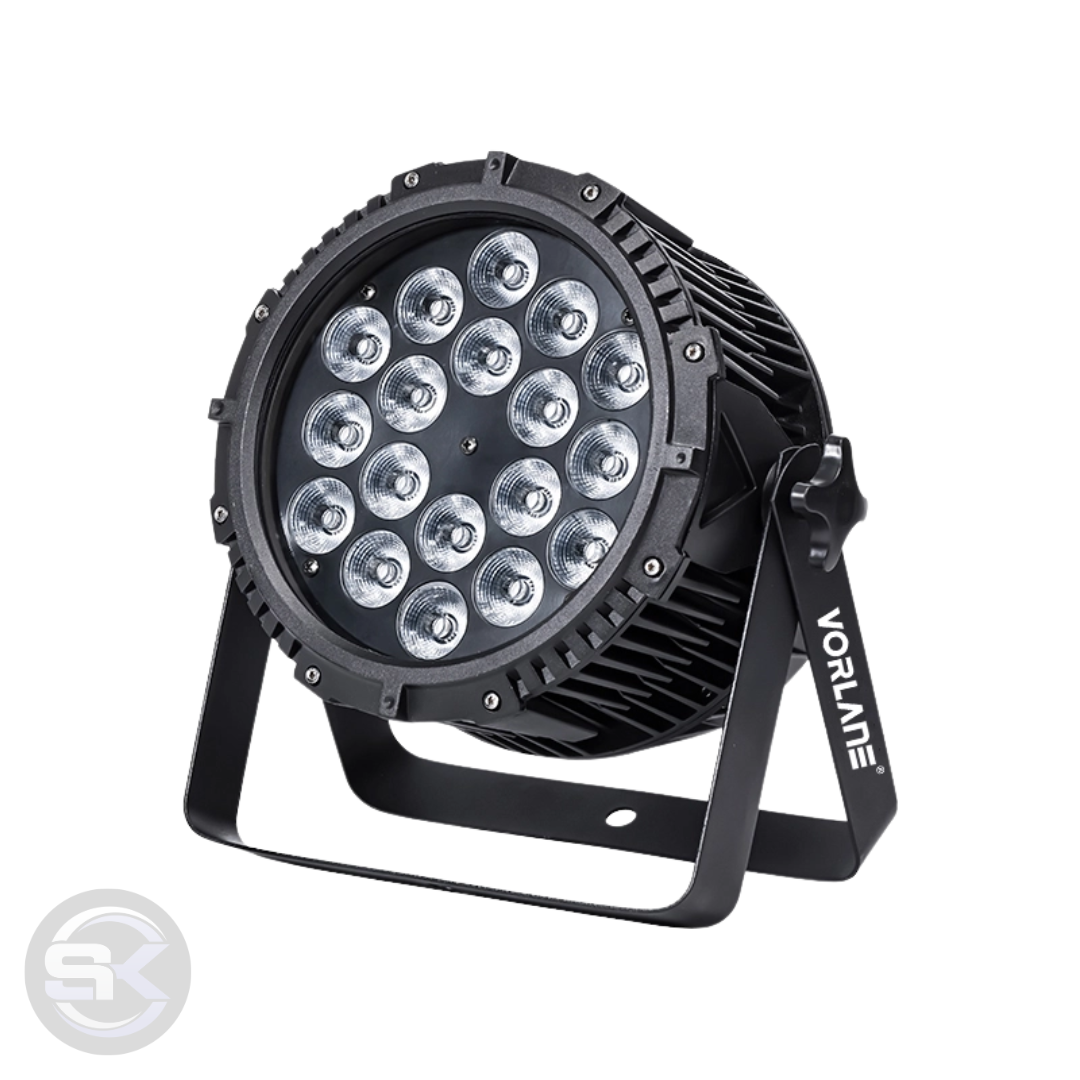 Par Led 18 6n1 RGBWA+uv Outdoor case c/ 8 unidades