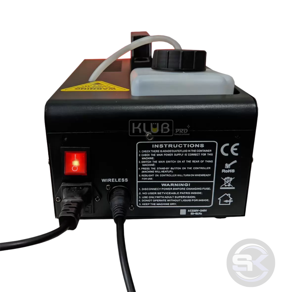 Máquina de fumaça KL-1200 c/ led rgb - Imagem 3