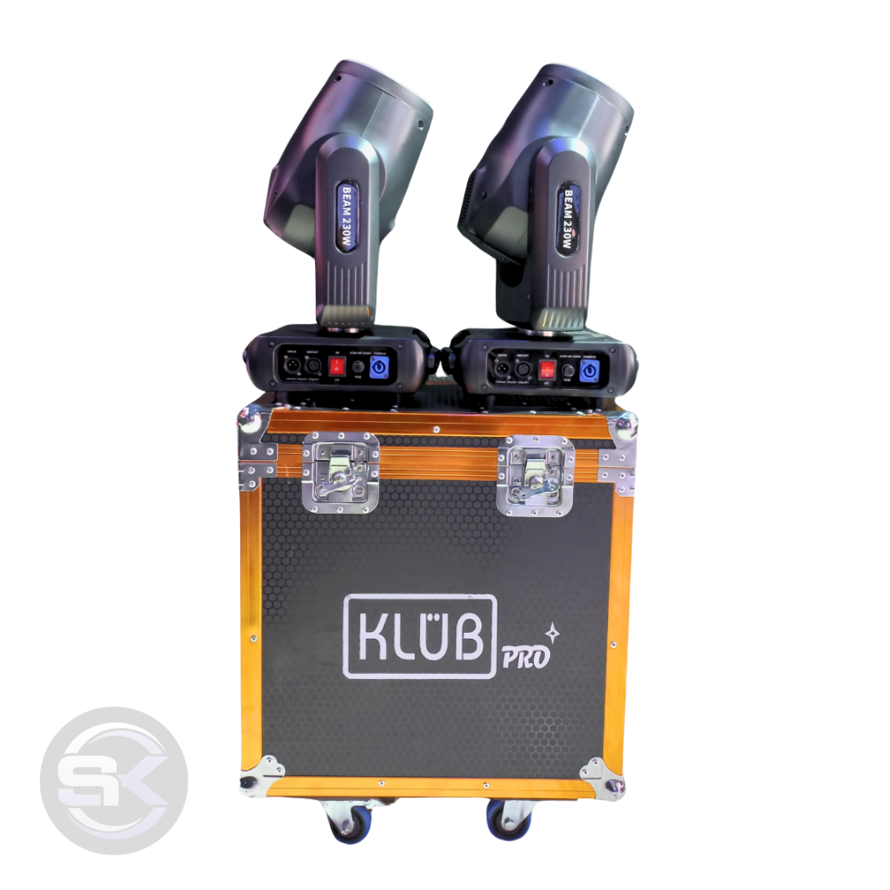 Moving Beam 7R 230w KLUB-230-PRO case duplo - Imagem 2