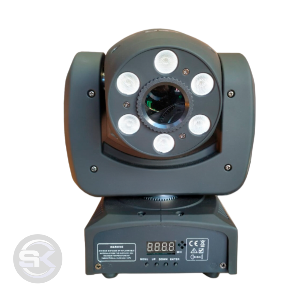 MINI MOVING HEAD 2 EM 1 WASH E SPOT 80W