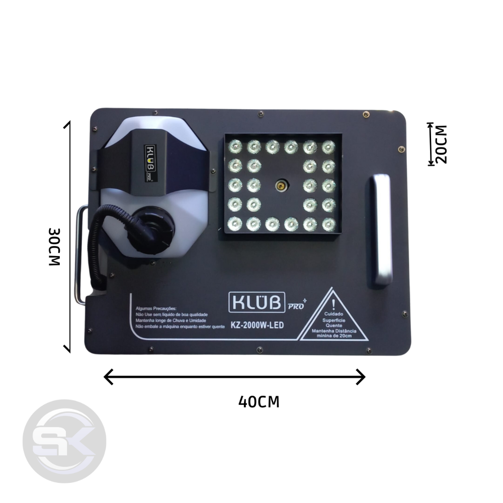 Máquina de fumaça KZ 2000w Vulcan - Imagem 3