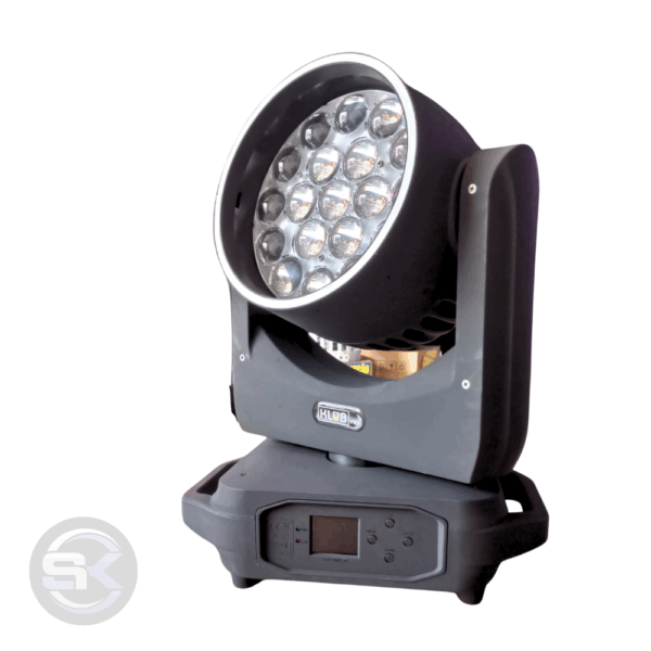 Moving Head Wash 19x15 com Borda e Zoom  - Case duplo