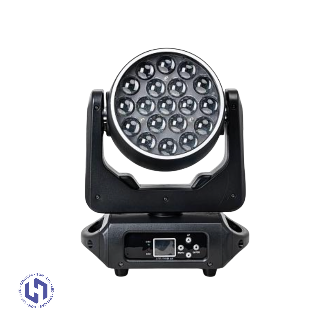 Moving Mac Aura 19x15W RGBW Com Borda