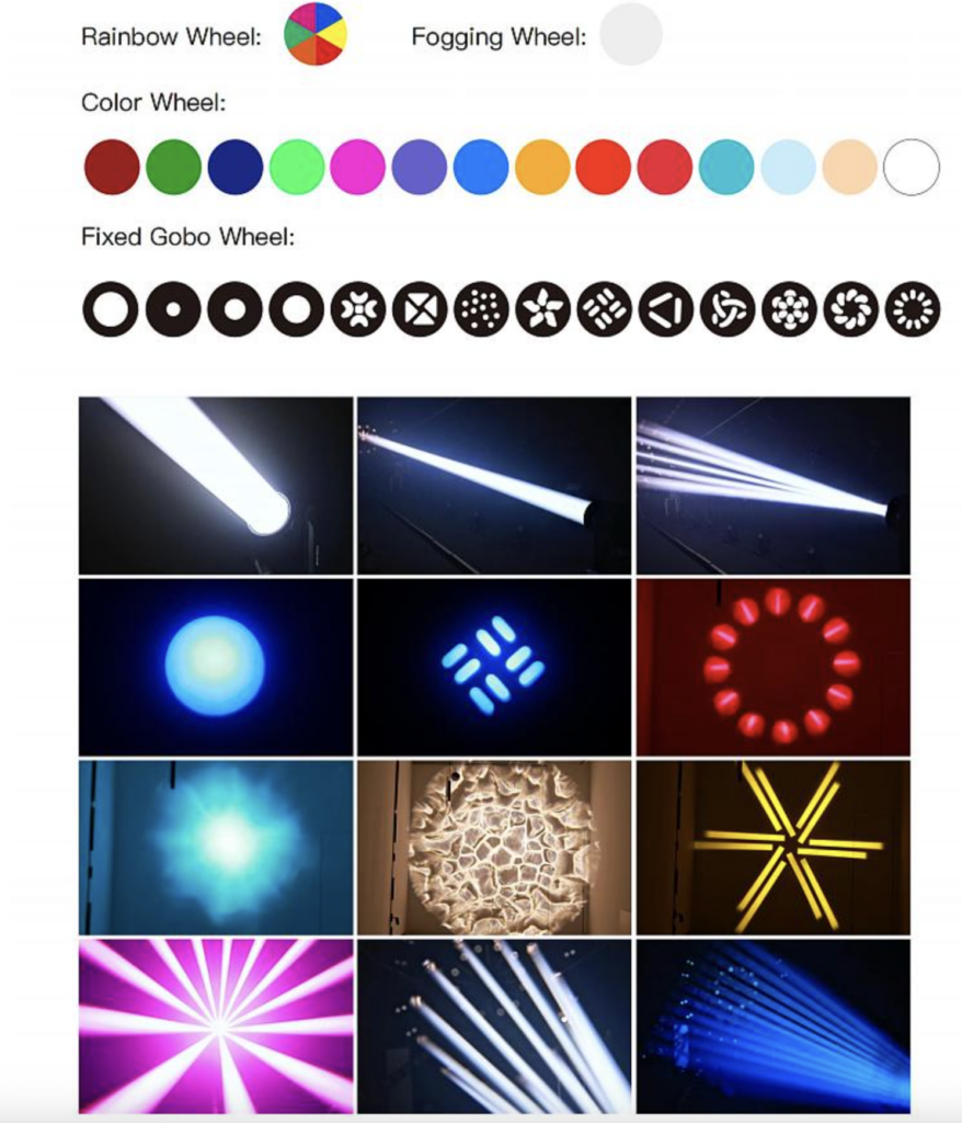 Moving Head Beam 18R Com Borda