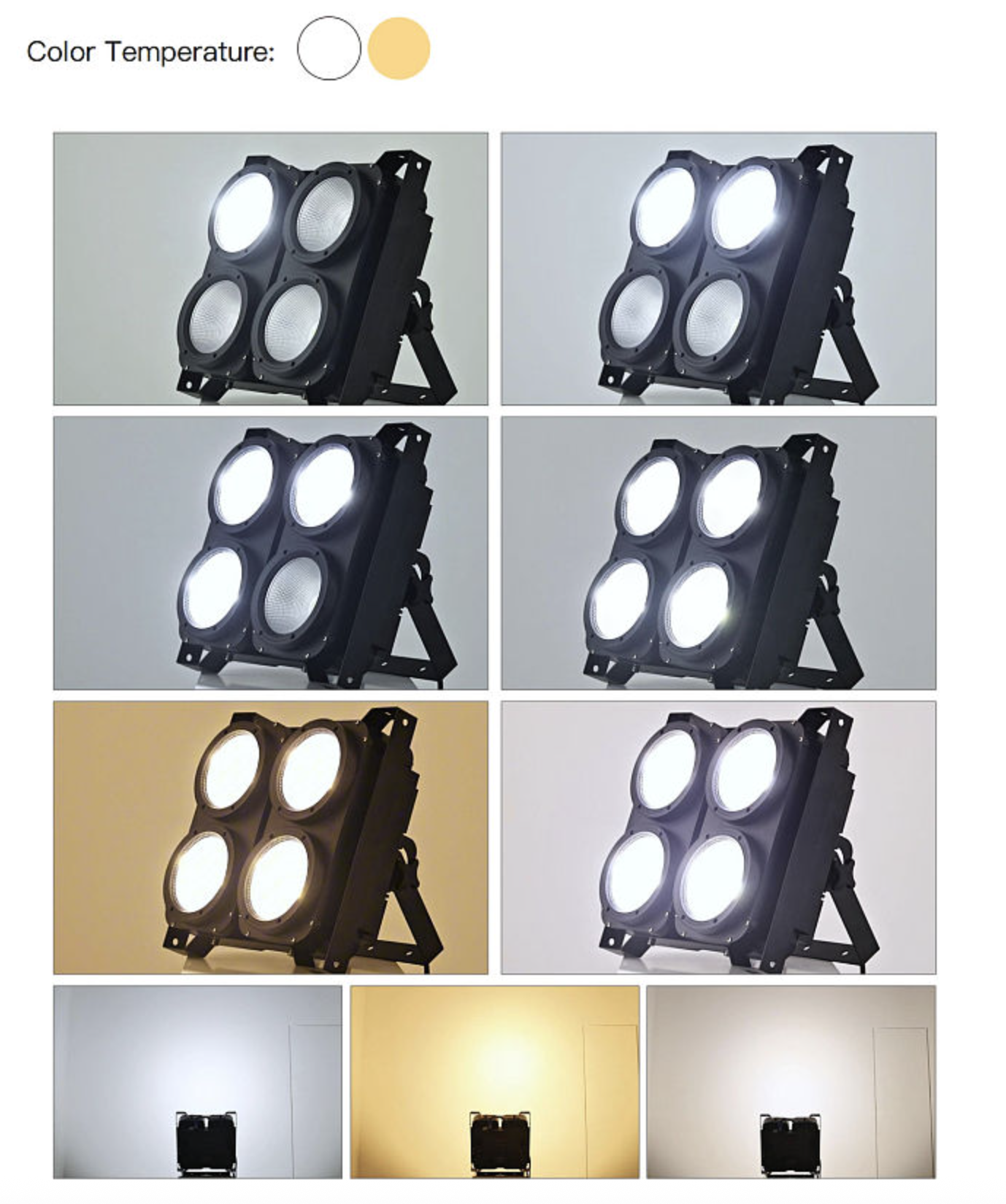 Brut 4 LED 400W Com Case