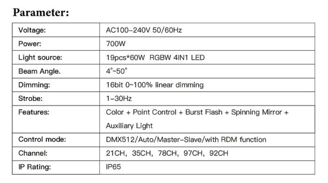 Moving Mac Aura 19x60W