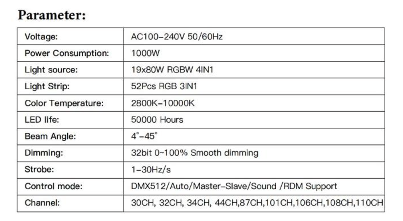 Moving Mac Aura 19x80W Com Borda