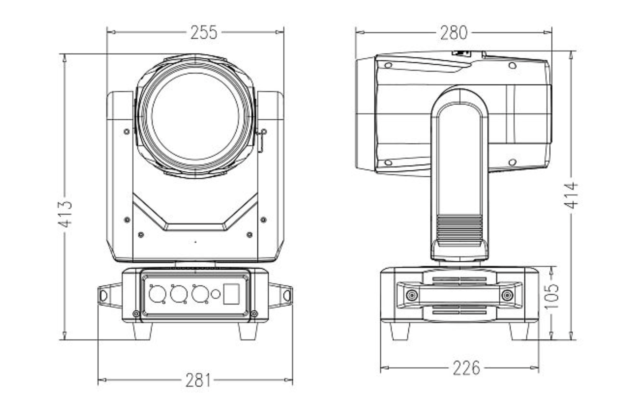 Moving Head Beam 14R Sem Borda Case Duplo