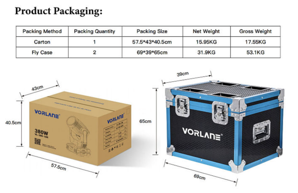 Moving Head Beam 18R Sem Borda
