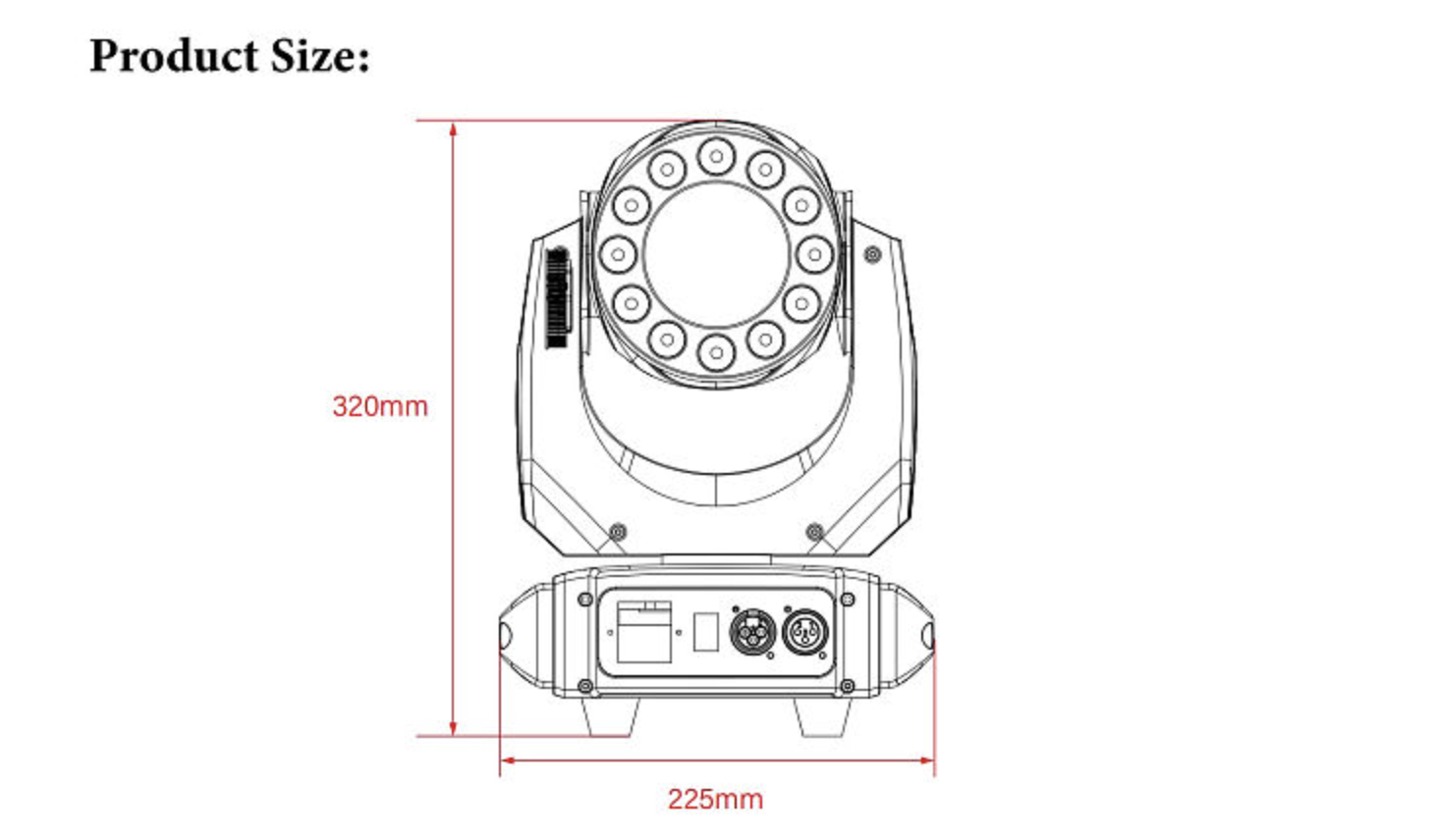 4 Moving Head Mini Wash 120W