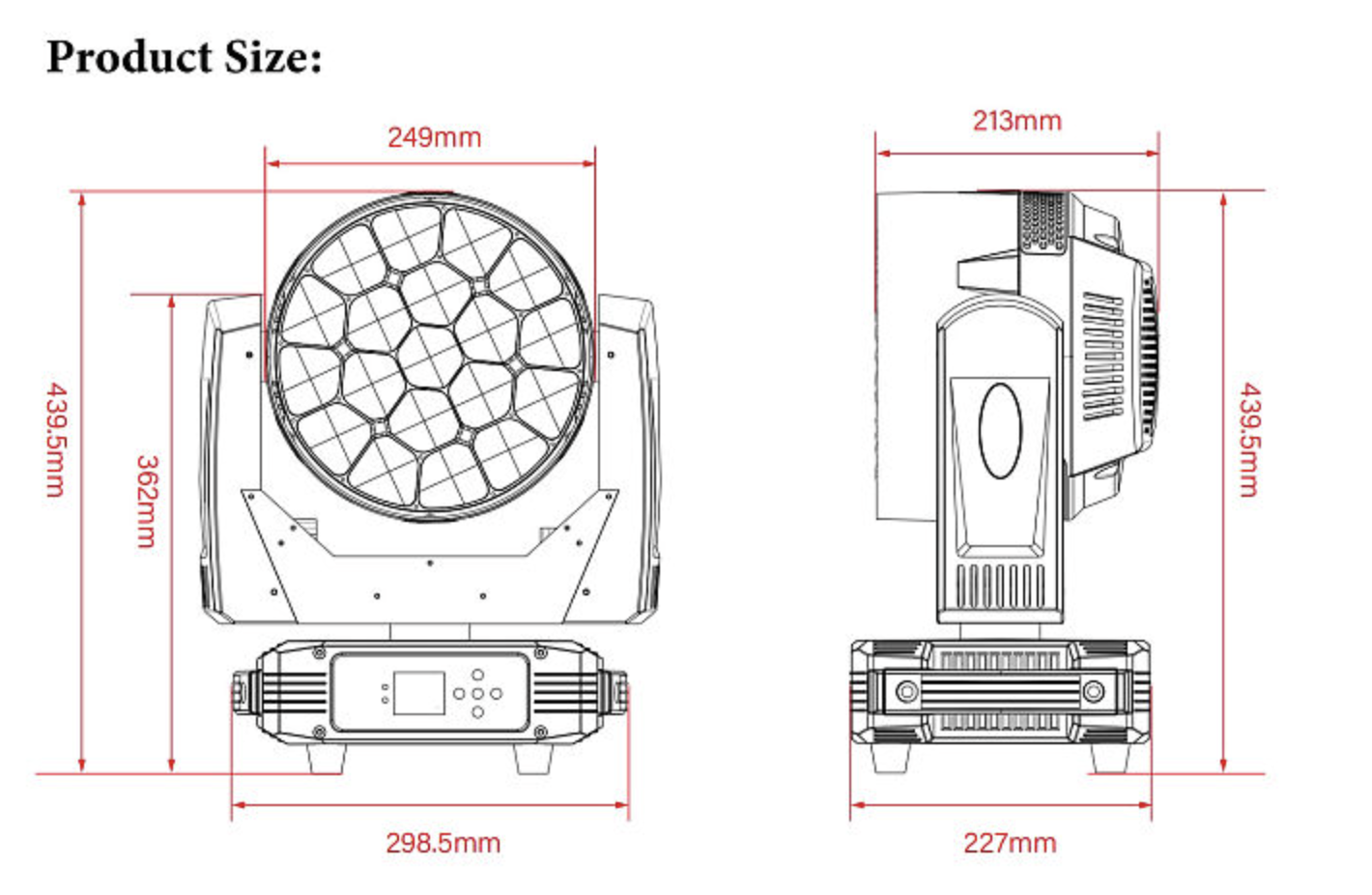 Moving Mac Aura Beye 19x40W RGBW