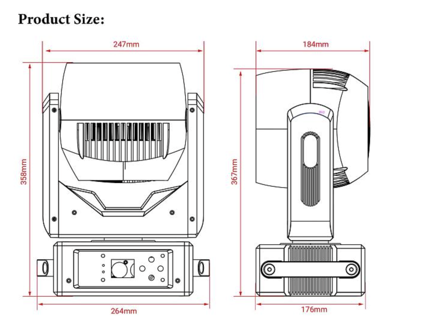 Moving Mac Aura 7x40W RGBW Com Borda