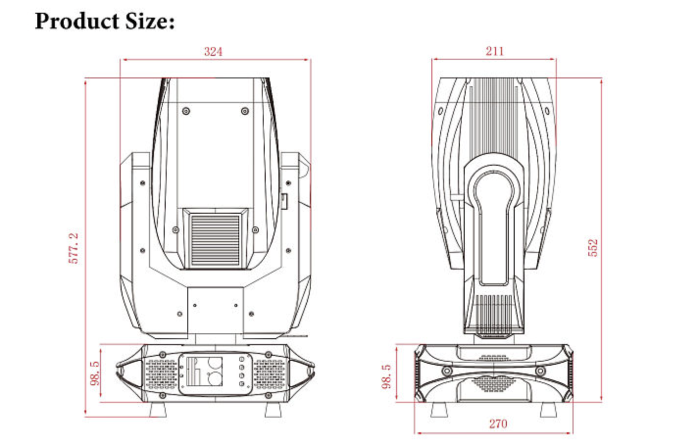 Moving Head Beam 18R Sem Borda