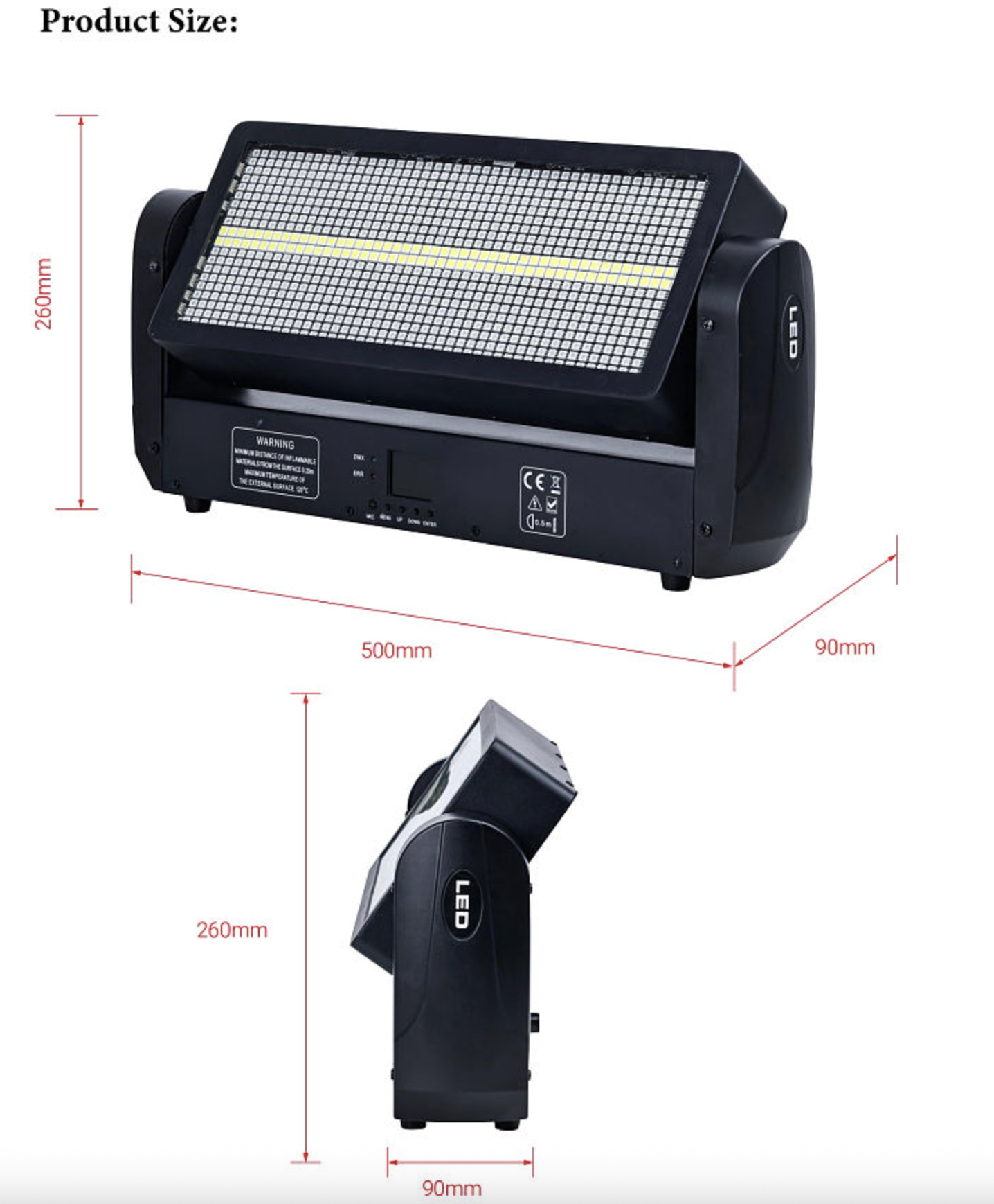 Kit 6 Moving Estrobo RGBW