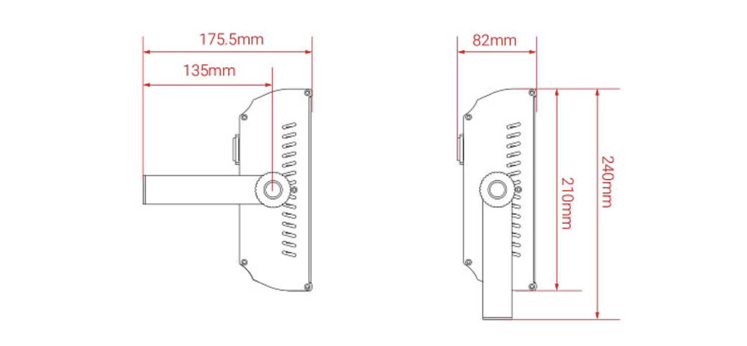 Kit 4 Estrobo RGBW sem Case