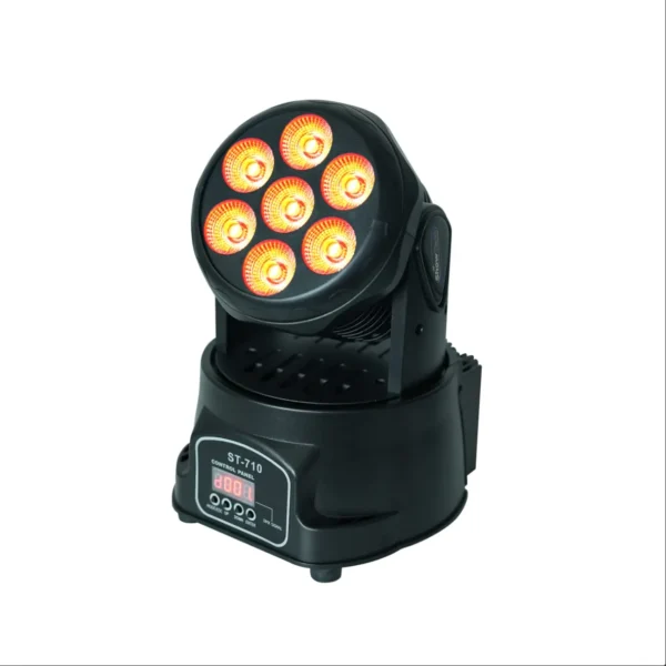 MINI MOVING HEAD WASH 7 LEDS RGBW / ST-710
