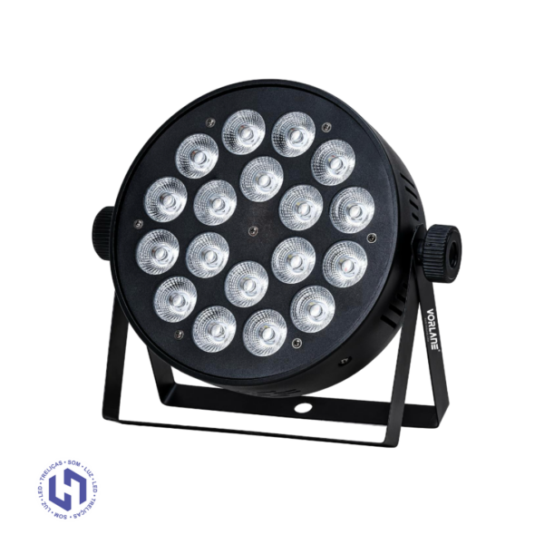 Par LED 18 LED RGBWA+UV Sem Borda 8 Unidades